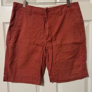 Old Navy Men's Brick Red Flat Front Shorts